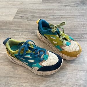 HOKA One One—Clifton L Suede Multi-Color Rare!